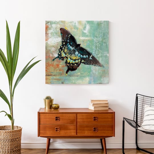 Tranquil Butterfly 24" x 24" Canvas Wall Art